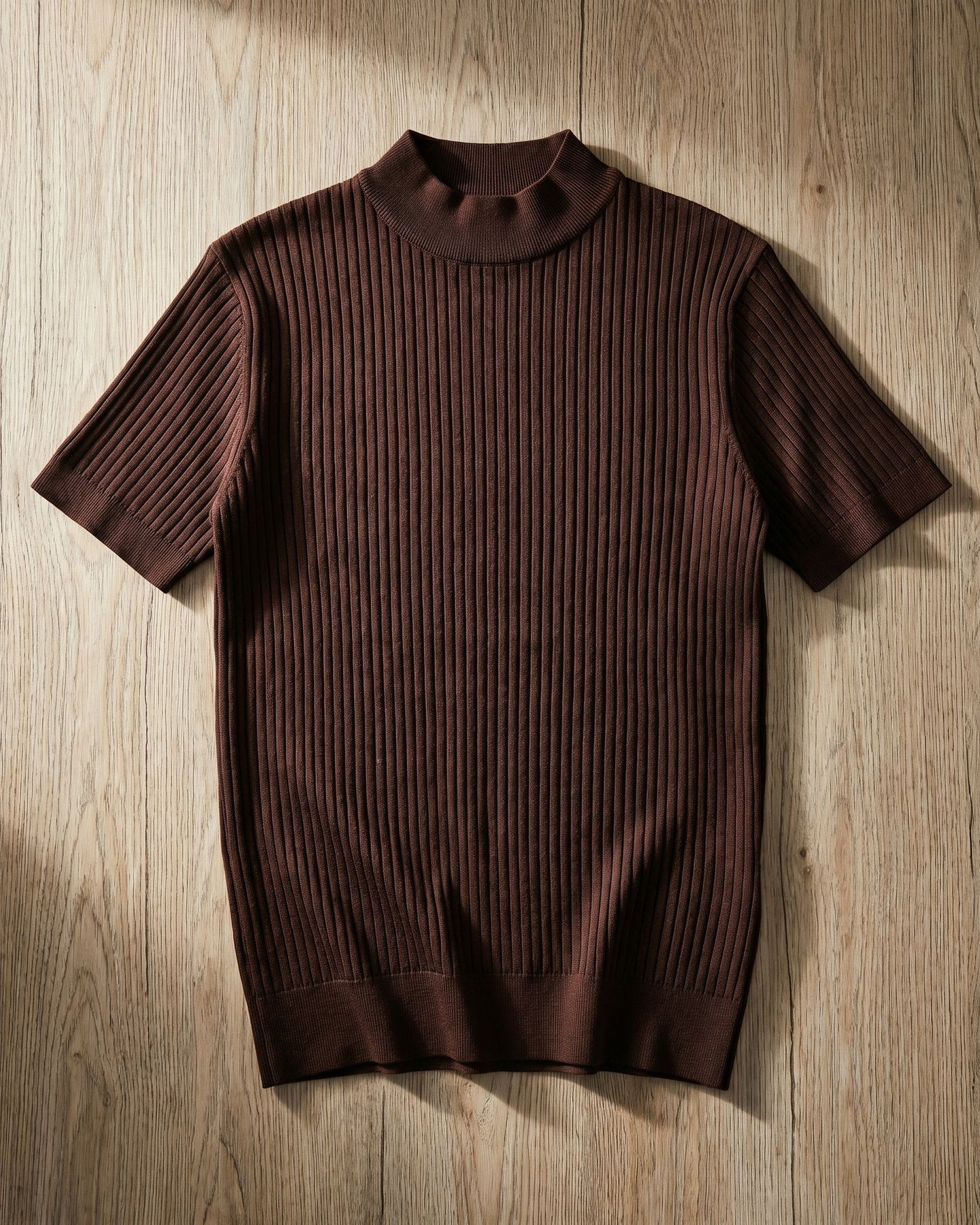 Antonio Ribbed Mock Neck Knit