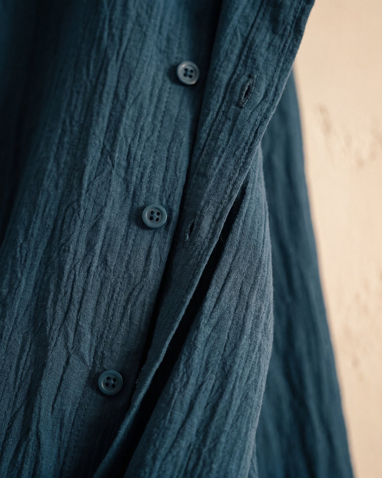 Valentino Cotton-Rayon Crinkle Shirt